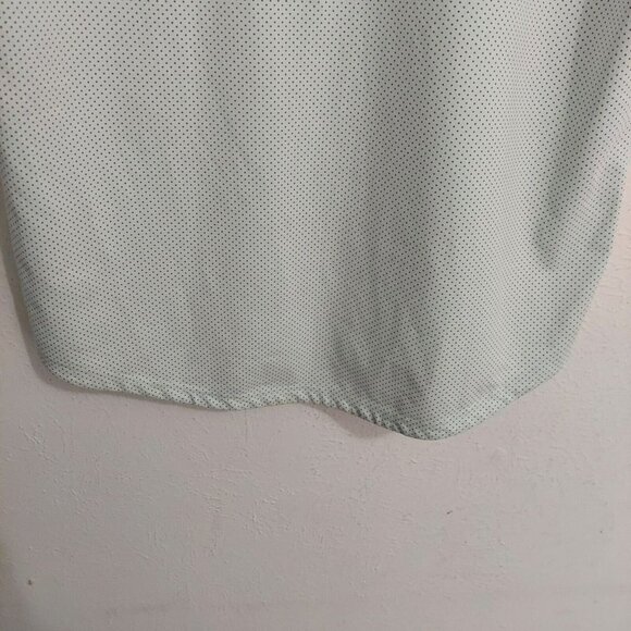 BYLT Drop Cut S/S Lux T-Shirt Men Size XL Light Green Pin Dot Modern Lightweight - Picture 9 of 11